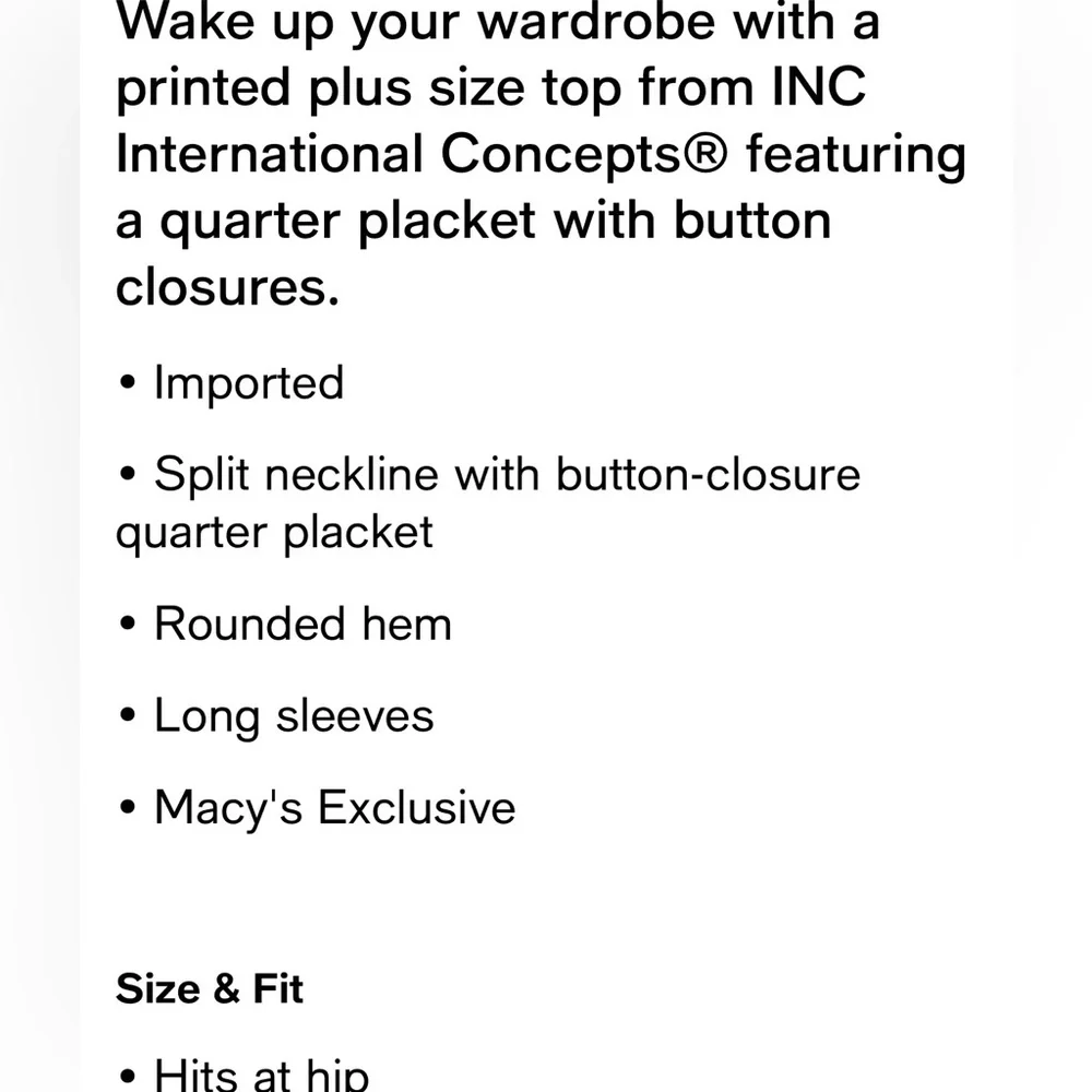 INC International Concepts Teal Floral Blouse NWT - Picture 2 of 4